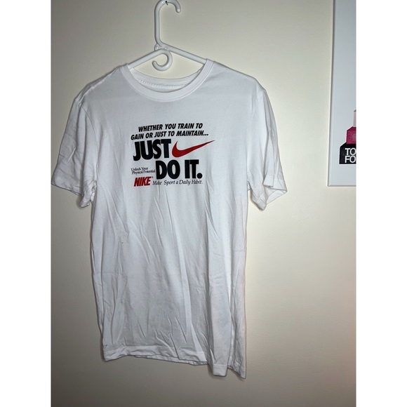 Nike Other - Nike Just Do it Mens White T Shirt size Small